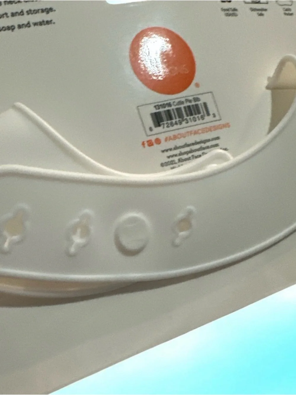 cutie pie Silicone Bib - White